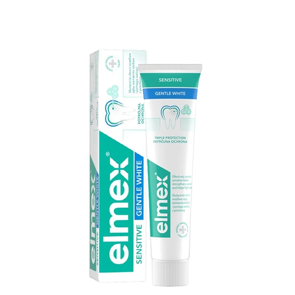 Зубна паста Elmex Sensitive Gentle Whitening для відбілювання (75 мл.) ЄС