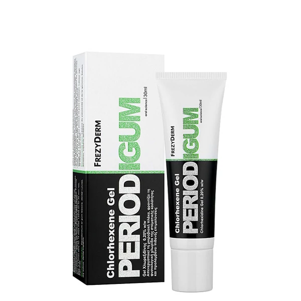 Гель Frezyderm Periodigum Chlorhexene Gel для допоміжного лікування ясен (хлоргексидин 0,2%) (30 мл.) ЄС
