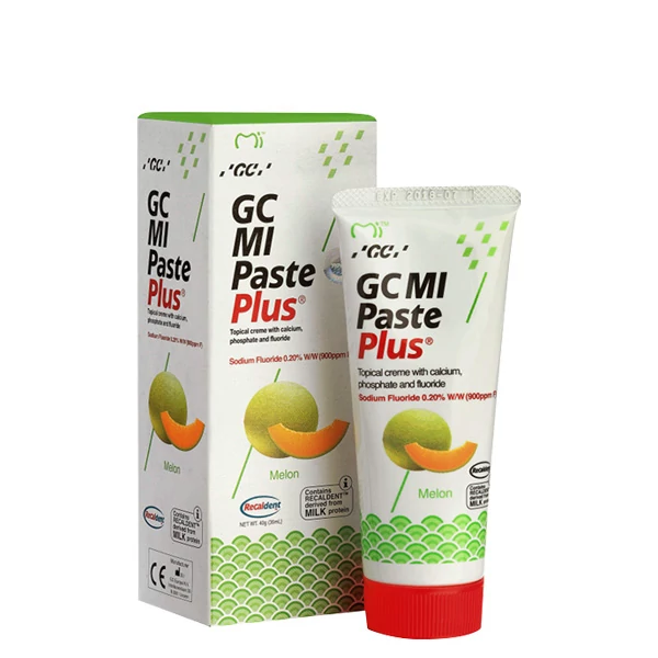 Крем для зубів GC Mi Paste Plus Melon зі смаком дині з фтором (35 мл.) ЄС