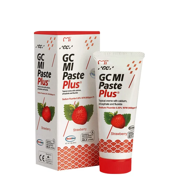 Крем для зубів GC Mi Paste Plus Strawberry зі смаком полуниці з фтором (35 мл.) ЄС