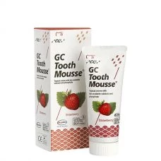 Крем для зубів GC Tooth Mousse Strawberry зі смаком полуниці  без фтору (35 мл.) ЄС