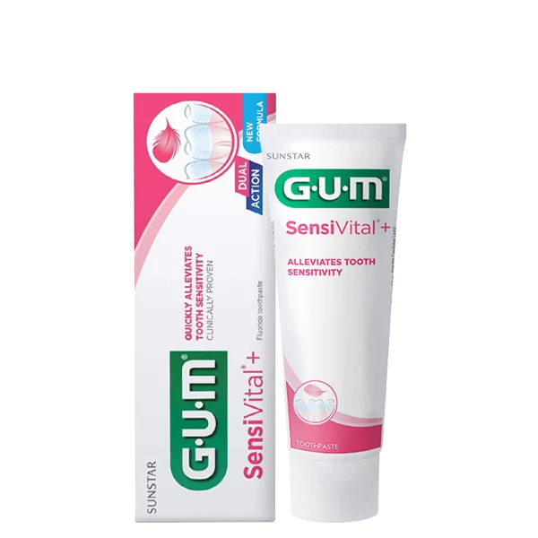 Зубна паста GUM SensiVital+ для чутливих ясен і зубів (75 мл.) ЄС