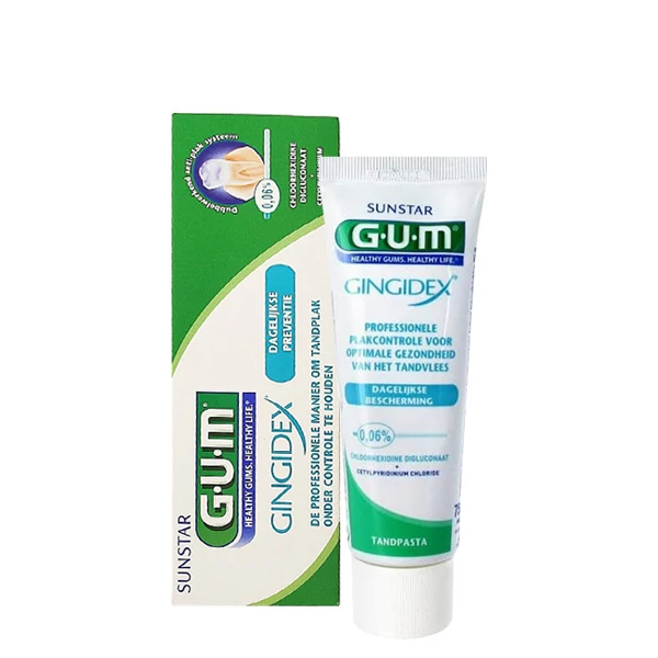 Зубна паста Gum Gingidex для чутливих ясен (хлоргексидин 0,06%) (75 мл.) ЄС