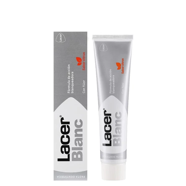 Зубна паста Lacer Blanc цитрусова відбілююча з фтором (75 мл.) ЄС