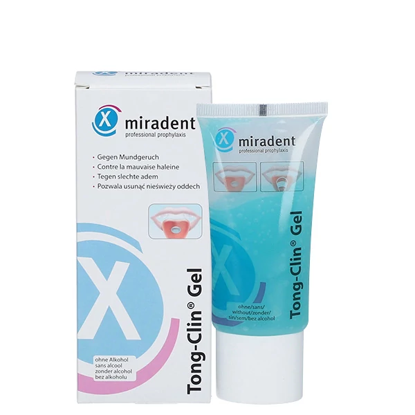 Гель для очищення язика Miradent Tong Clin Gel без фтору (50 мл.) ЄС