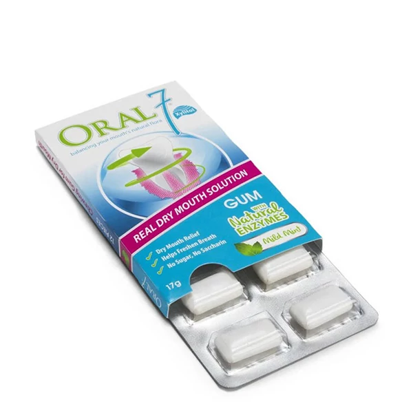 Жувальна гумка Oral7 Gum з ксилітом та натуральними ферментами (12 шт.) ЄС
