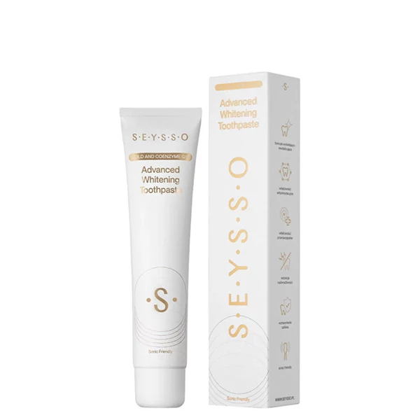 Зубна паста Seysso Gold Advanced Whitening (без фтору) (75 мл.)