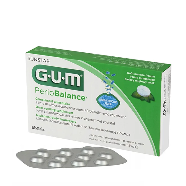 Засіб для чищення порожнини рота Sunstar GUM PerioBalance (30 шт.) ЄС