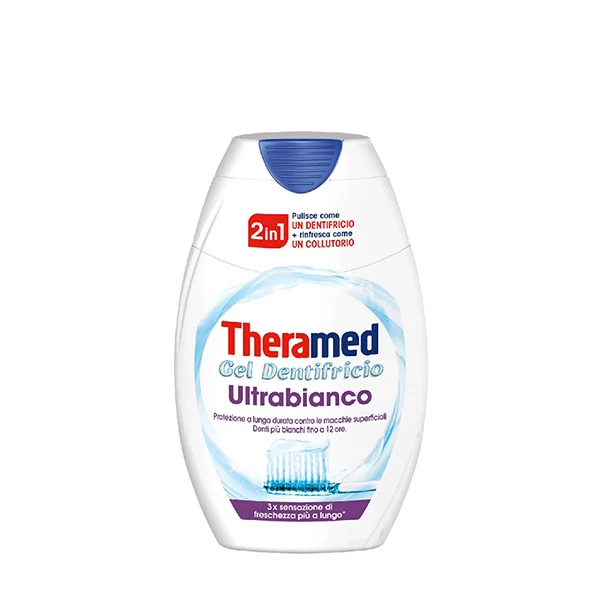 Зубна паста Theramed 2in1 UltraWhite з відбілюючим гелем та фтором (75 мл.) ЄС