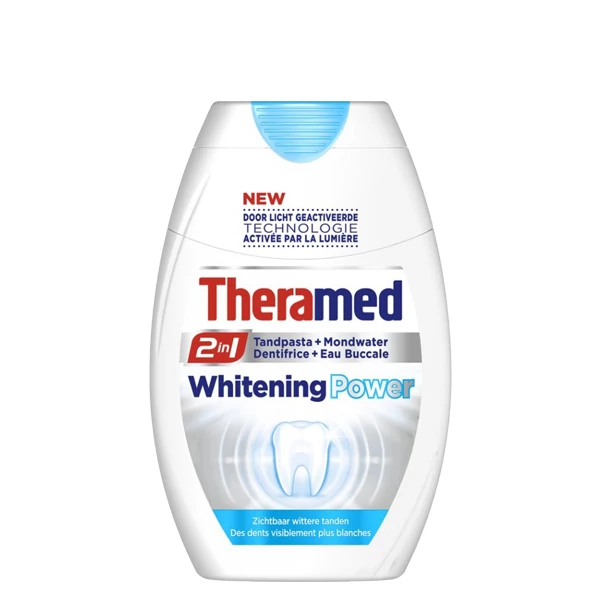 Зубна паста + ополіскувач Theramed 2в1 &quot;Відбілююча&quot; 75 мл