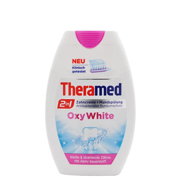 Зубна паста + ополіскувач Theramed 2в1 Oxy White 75 мл