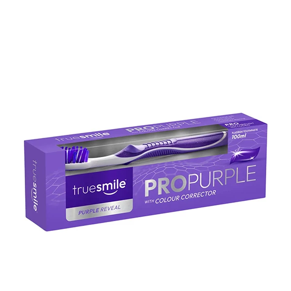 Зубна паста + зубна щітка Truesmile ProPurple Purple Reveal (100 мл.) ЄС