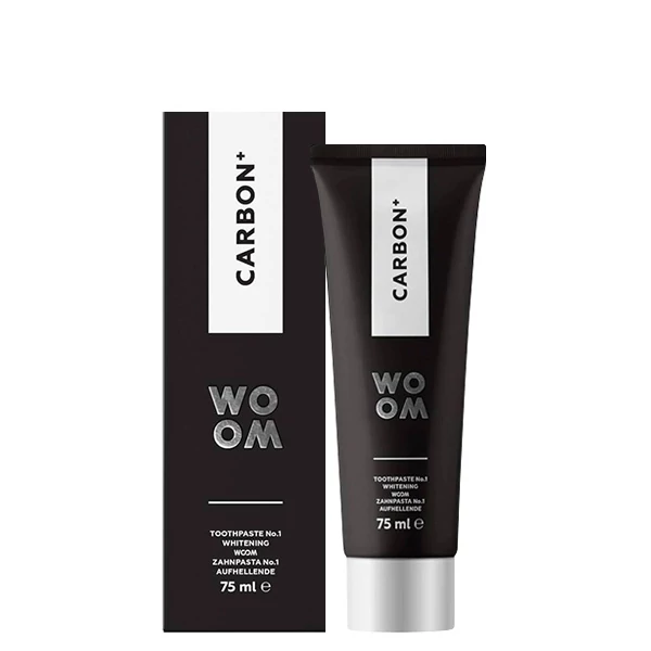 Зубна паста WOOM Carbon+ Відбілююча з активованим вугіллям (75 мл.) ЄС