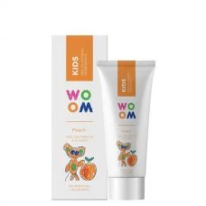 Дитяча зубна паста WOOM Peach зі смаком персика 3-8 років (50 мл.) ЄС