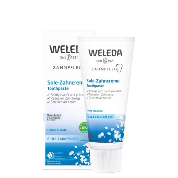 Зубна паста Weleda з морською сіллю (без фтору) (75 мл.) ЄС