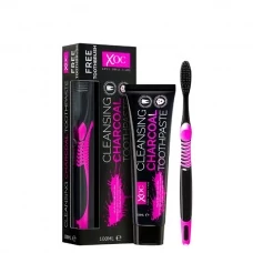 Зубна паста + зубна щітка Xpel Xoc з активованим вугіллям (100 мл.) ЄС