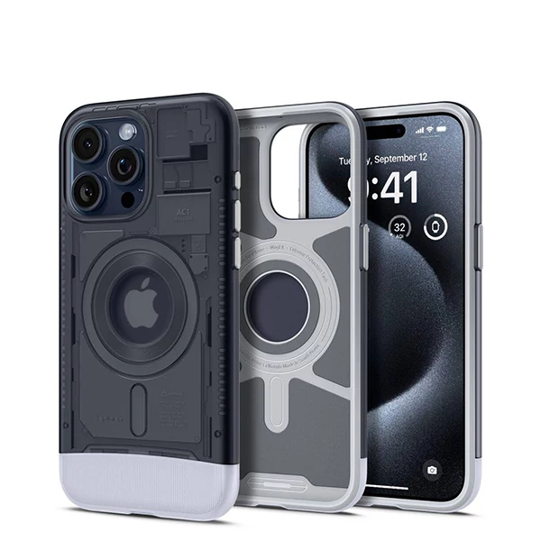 Чохол Spigen Classic C1 Mag Magsafe iPhone 15 Pro Graphite Case ACS06742