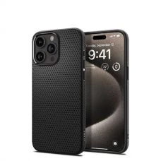 Чохол Spigen Liquid Air iPhone 15 Pro Max Matte Black ACS06562