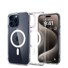 Чохол Spigen Ultra Hybrid Mag Magsafe iPhone 15 Pro Max White/Clear Case ACS06576
