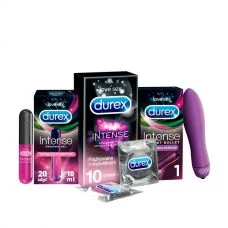 Міні-вібратор Durex Delight Bullet + Презервативи 10 шт. + Orgasmic Стимулюючий Гель ЄС