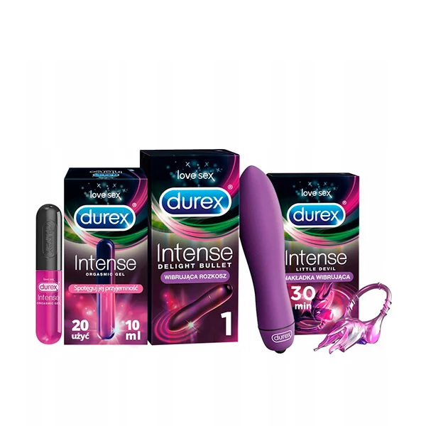 Міні-вібратор Durex Delight Bullet + Orgasmic Стимулюючий Гель + Little Devil ЄС