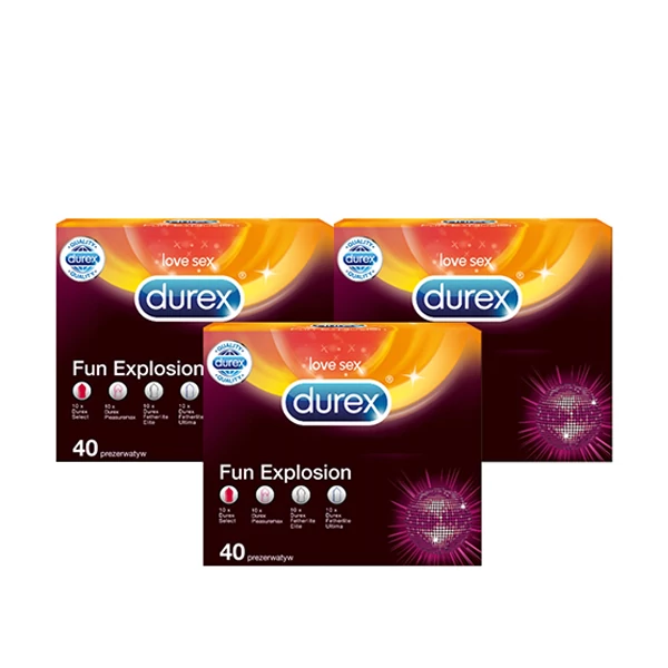 Презервативи Durex Fun Explosion MIX FREE (120 шт.) ЄС