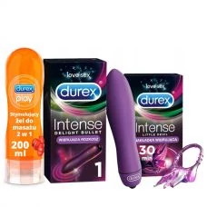 Міні-вібратор Durex Intense Delight Bullet + Little Devil + Play massage 2в1 ЄС