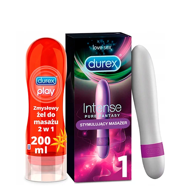 Вібратор Durex Intense Pure Fantasy + Play Massage 2 в 1 ЄС