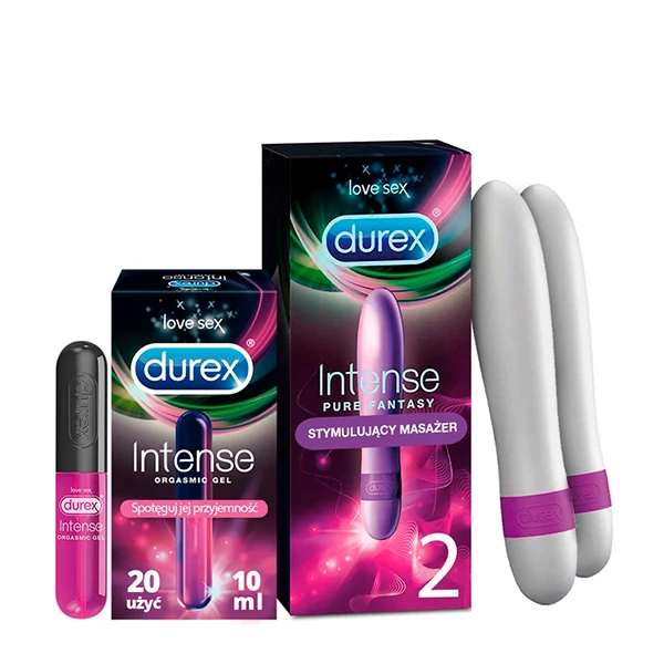 Вібратор Durex Intense Pure Fantasy (2 шт.) + Гель Intense Orgasmic 10 мл ЄС