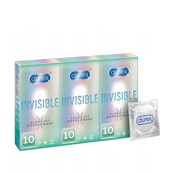 Презервативи Durex Invisible Close Fit (30 шт.) ЄС