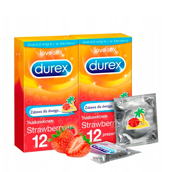 Презервативи Durex Полуничні Emoji (24 шт.) ЄС