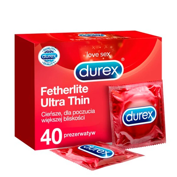 Презервативи Durex Fetherlite Ultra Thin (40 шт.) ЄС