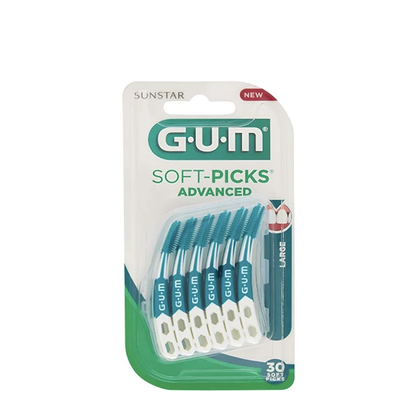 Зубні щітки GUM Soft Picks Advanced L (30 шт.) для міжзубних проміжків ЄС