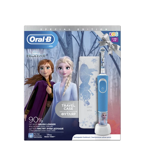 Зубна щітка Braun Oral-B D100 Kids Frozen з футляром ЄС