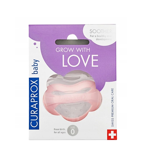 Пустушка CURAPROX Baby size 0+ Pink (3 - 7 кг.) ЄС