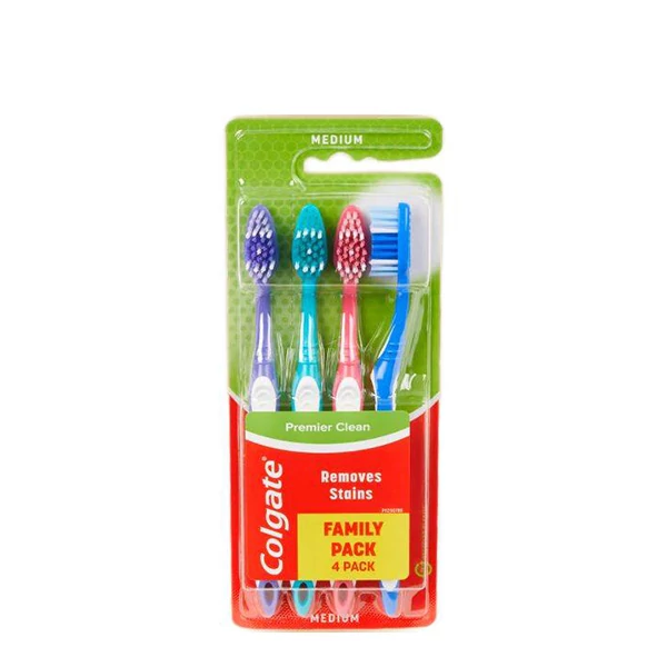 Набір мануальних зубних щіток Colgate Premier Clean (4 шт.) ЄС