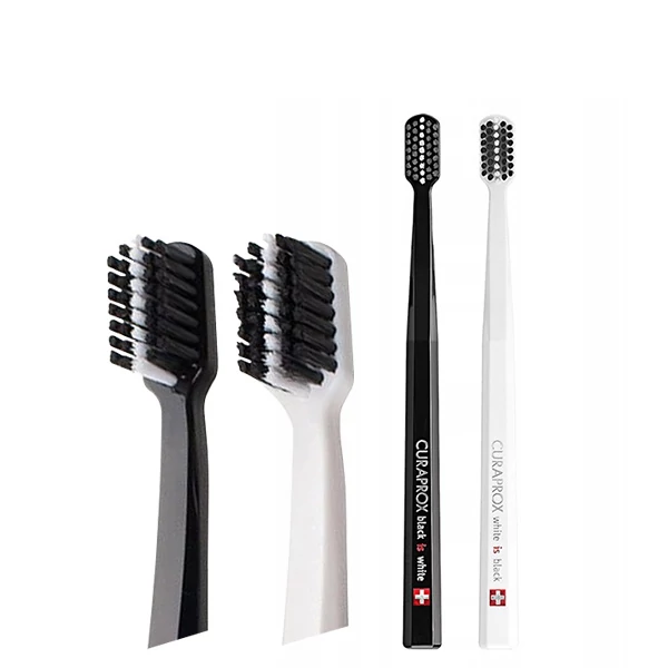 Мануальна зубна щітка Curaprox Black is White UltraSoft 8760, D 0.10 MM (2 шт.) ЄС