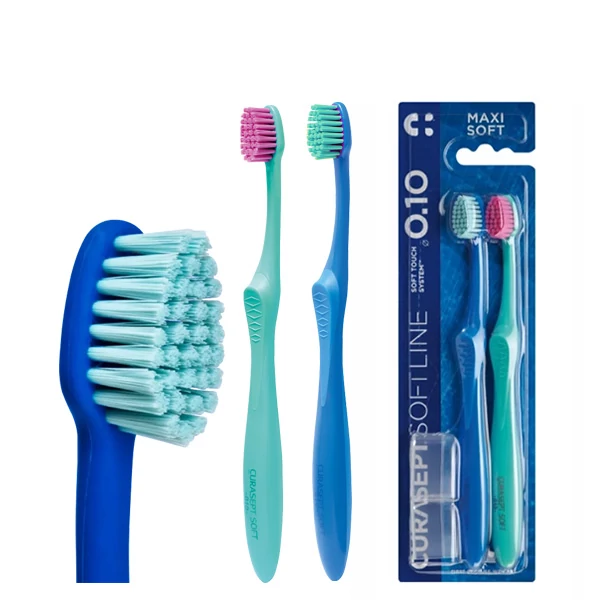 Мануальна зубна щітка Curasept Maxi Soft 0,10 мм (2 шт.) ЄС