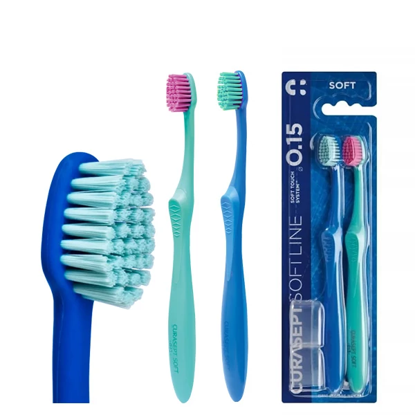 Мануальна зубна щітка Curasept Maxi Soft 0,15 мм (2 шт.) ЄС