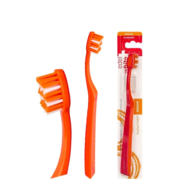 Мануальна зубна щітка Edel+White Allround Середньої жорсткості