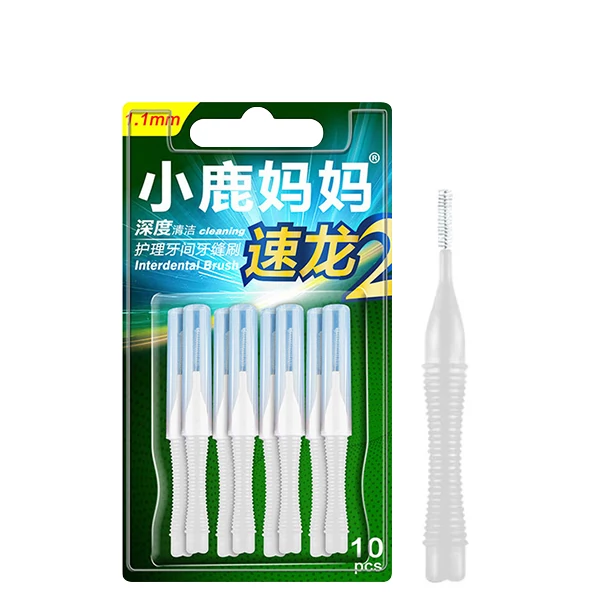 Щітки Fawnmum Interdental Brush I-shape 1.1 мм (10 шт.) для міжзубних проміжків
