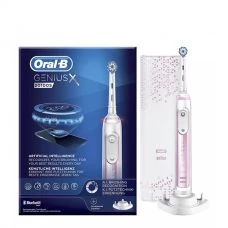 Зубна щітка Oral-B Genius X 20100S Blush Pink + Etui USB ЄС