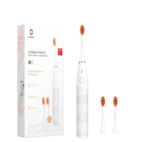 Електрична зубна щітка Oclean Flow S Sonic (6970810552959) White ЄС