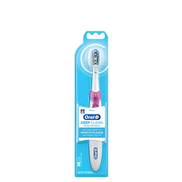 Зубна щітка Oral-B B1010 Cross Action Deep Clean Pink на батарейці