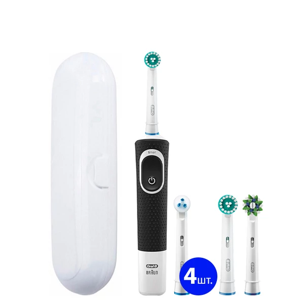 Зубна щітка для брекетів Oral-B D100 Black Orto Kit PRO ЄС