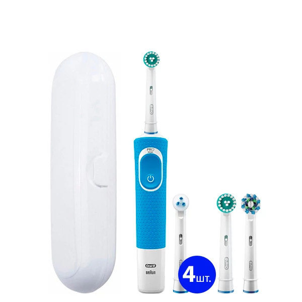 Зубна щітка для брекетів Oral-B D100 Blue Orto Kit PRO ЄС