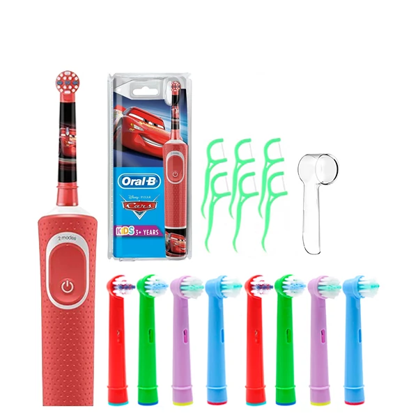 Зубна щітка Oral-B D100 Kids &quot;Тачки&quot; Special Edition 8 насадок ЄС