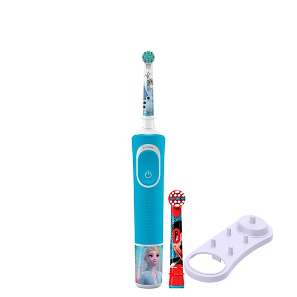 Дитяча зубна щітка Oral-B D100 Kids Холодне серце Extra Soft (2 нас.) + Підставка