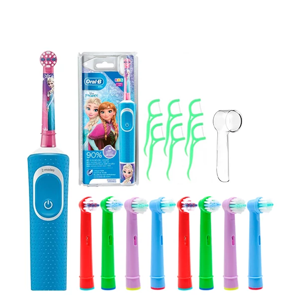 Зубна щітка Oral-B D100 Kids &quot;Холодне серце&quot; Special Edition 8 насадок ЄС