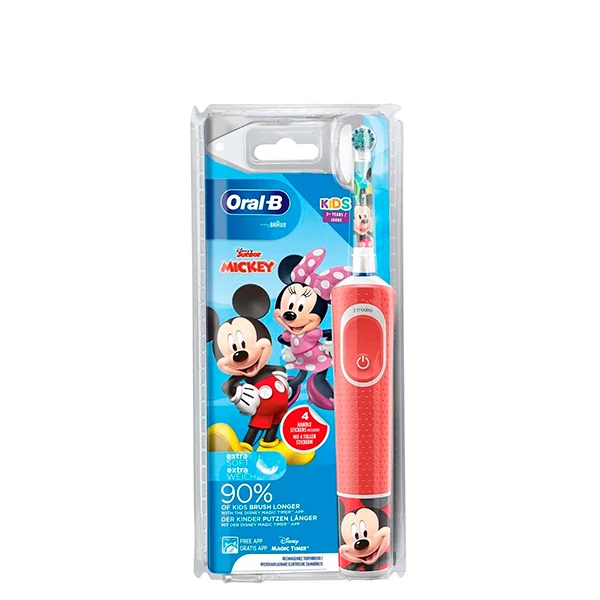 Дитяча зубна щітка Oral-B D100 Kids Mickey Extra Soft ЄС
